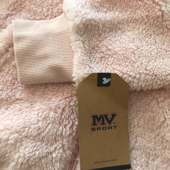 NWT MV SPORT PINK FLEECE HOODIE JACKET SIZE S - Picture 5 of 7